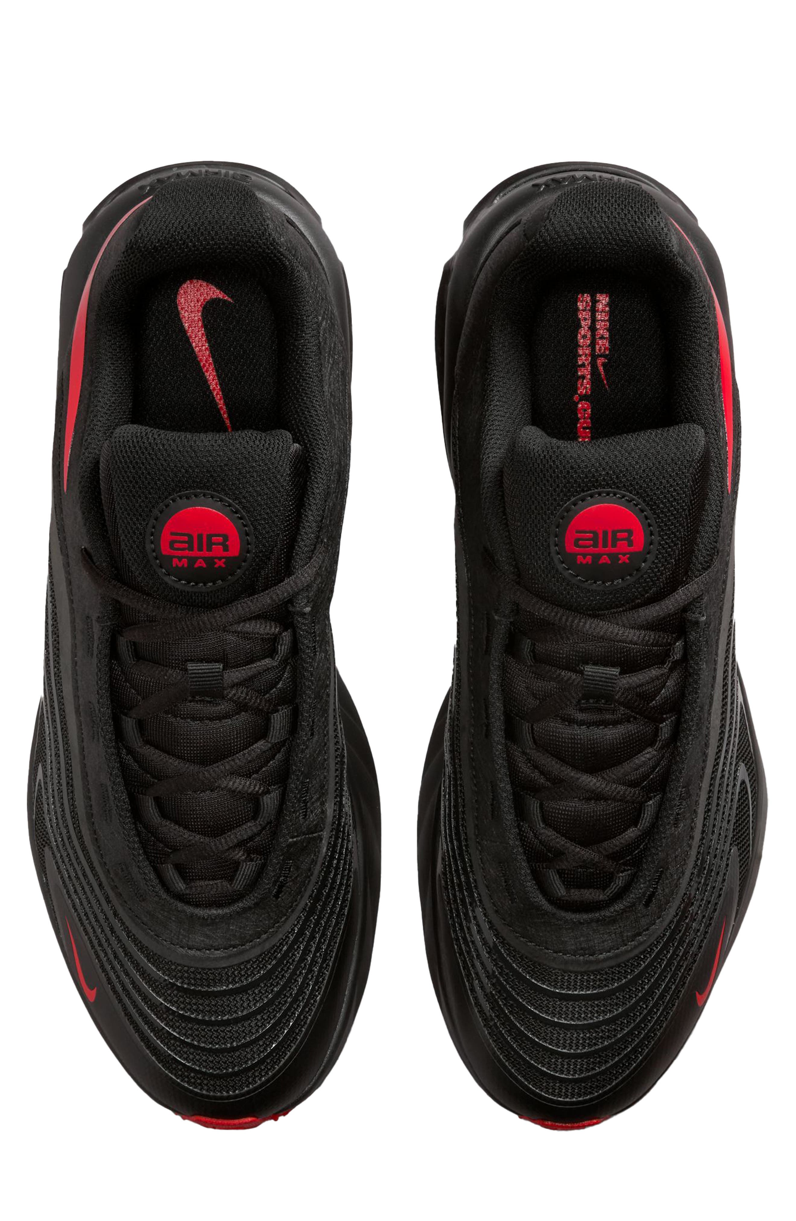 Air Max Fire Sneaker, Alternate, color, BLACK/ UNIVERSITY RED