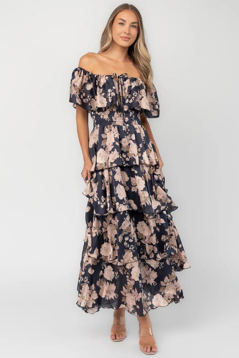 Isabelle Off Shoulder Maxi Dress