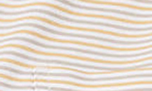 Scotch & Soda Mixed Stripe Crop Button-up Shirt In Neutral