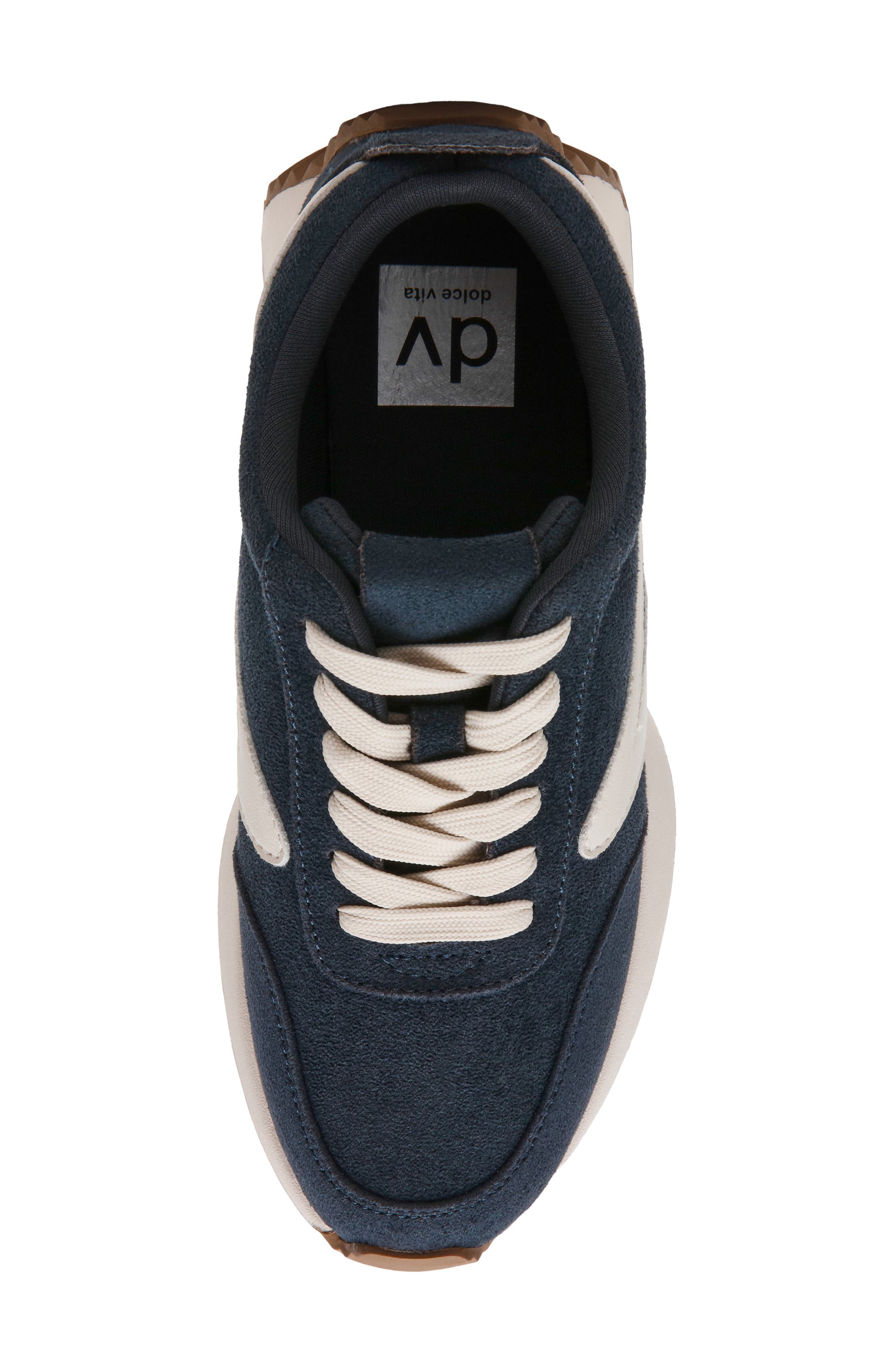 Bynx Sneaker, Alternate, color, NAVY FAUX SUEDE