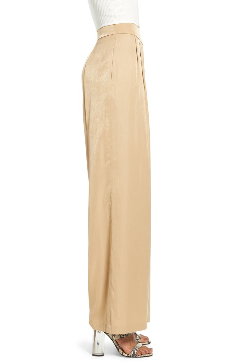 All in Favor Wide Leg Satin Pants, Alternate, color, 