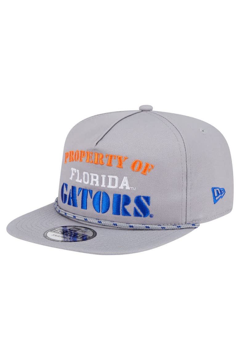 Men's New Era Gray Florida Gators Golfer Vintage Adjustable Hat, Alternate, color, Gray