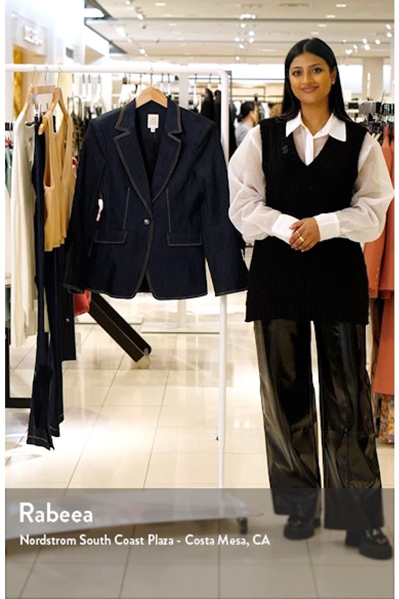Lou Tie Cuff Denim Blazer video