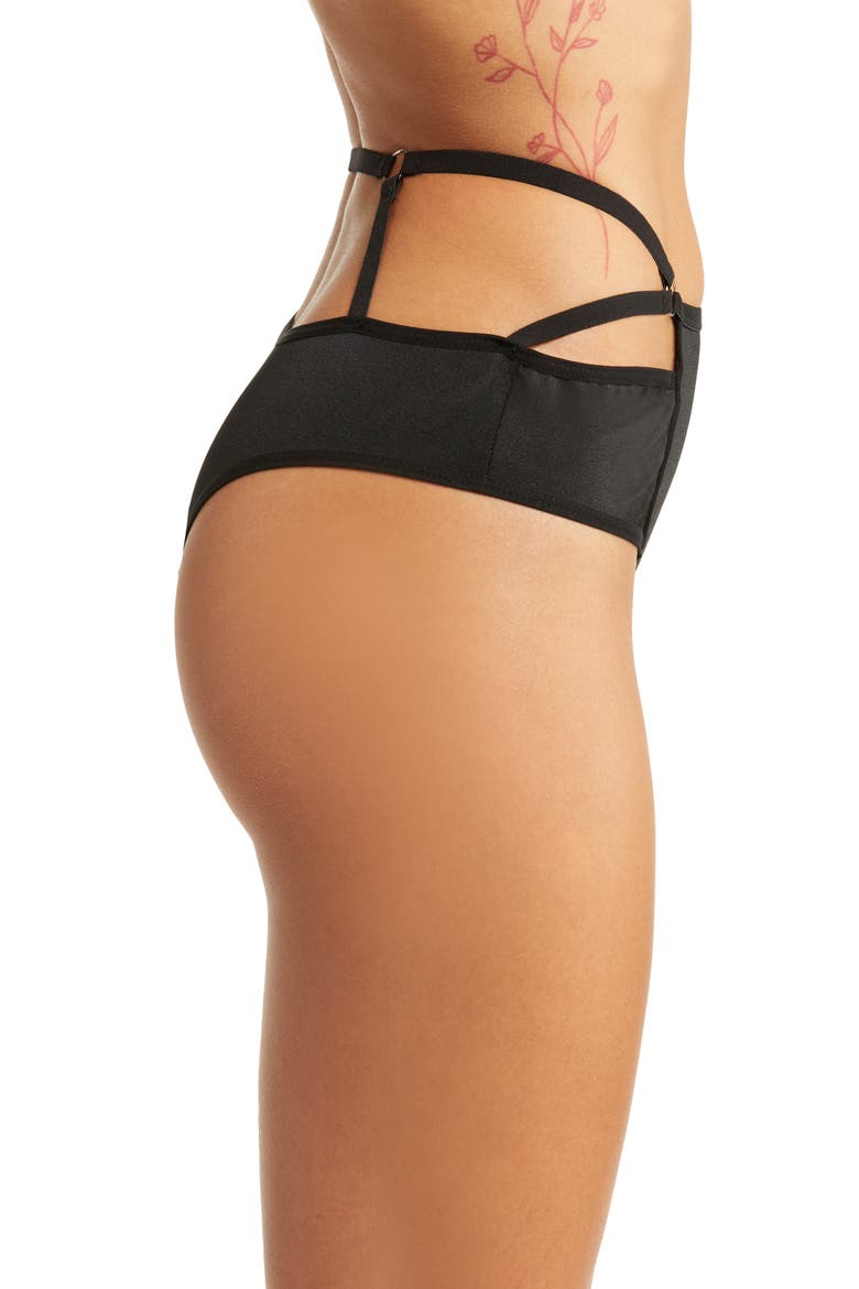 Strapped Up Bikini, Alternate, color, BLACK