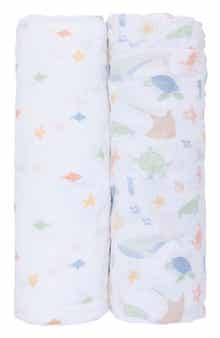 KYLE AND DEENA 2-Pack Assorted Muslin Blankets
