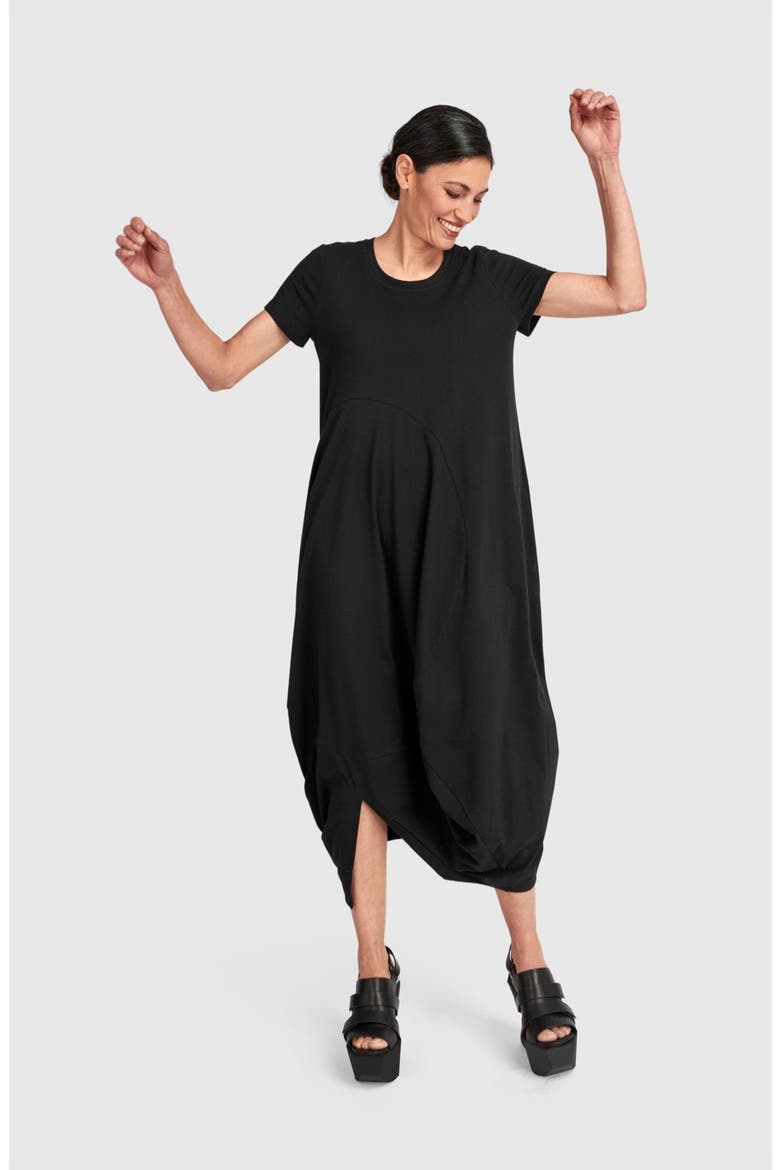 Staple Cocoon Dress, Alternate, color, Black