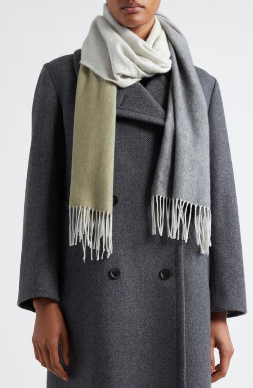 Johnstons Of Elgin Cashmere Fringe Scarf In Gray