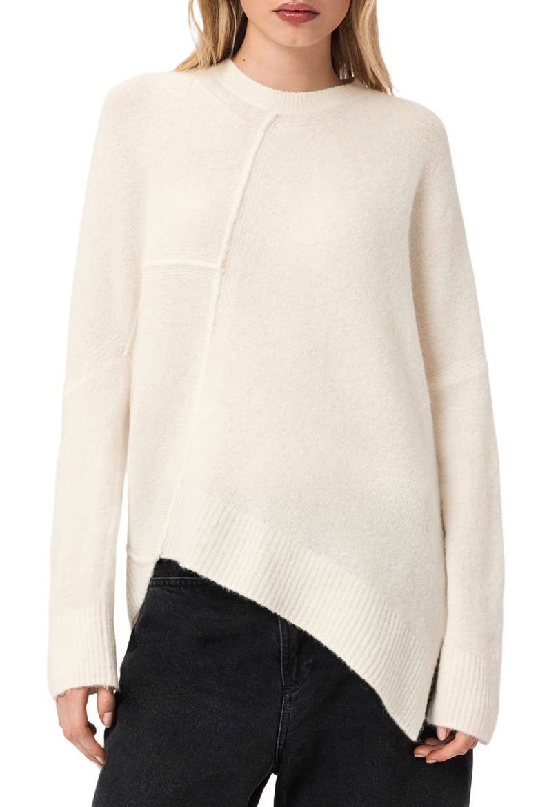 Lock Merino Wool Blend Sweater, Main, color, CHALK WHITE
