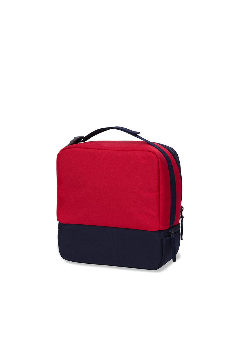 Kids Techpack Lunch box, Main, color, Red/Classic Navy Colorblock