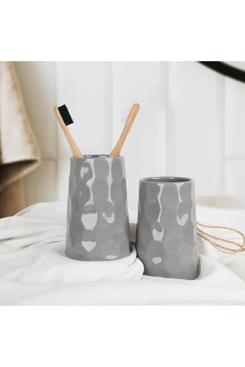 Bring Nature Inside Liquid Bathroom Set Recycled Eco-Clay, Alternate, color, Grey