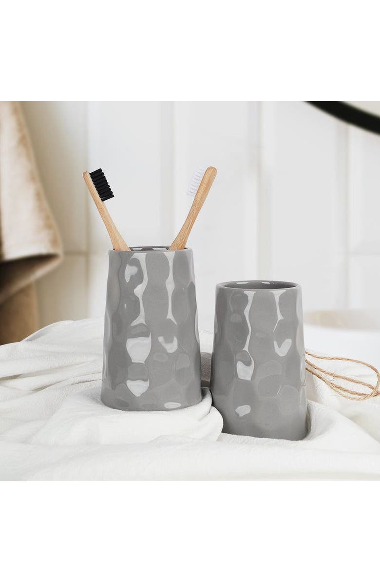 Bosilunlife Bring Nature Inside Liquid Bathroom Set Recycled Eco-Clay, Alternate, color, Grey