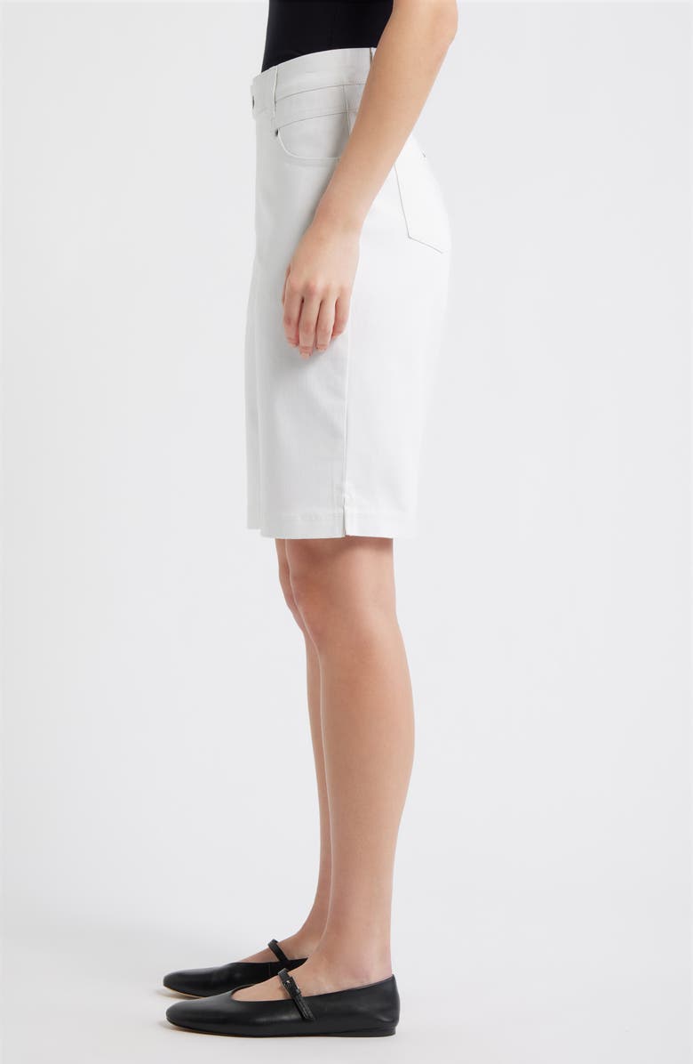 Hue Mid Rise Bermuda Shorts, Alternate, color, White