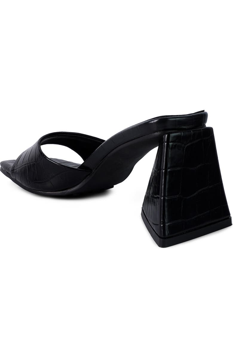 LONDON RAG Trinity Croc Embossed Triangle Block Heel Sandal, Alternate, color,
