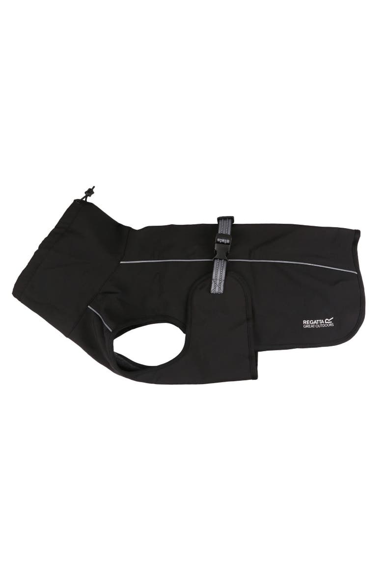 Softshell Dog Coat, Main, color, Black