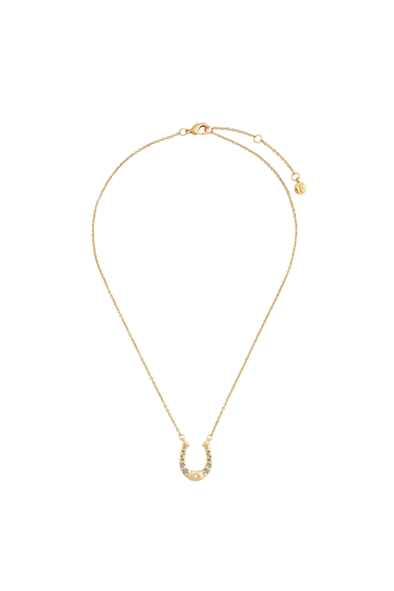 Lucky in Love Necklace, Alternate, color, Gold