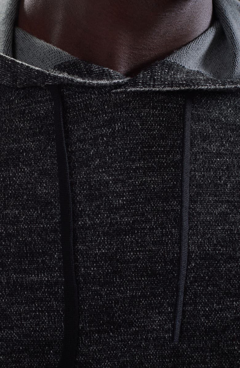 Bugatchi Meino Wool Hoodie Sweater, Alternate, color, Black