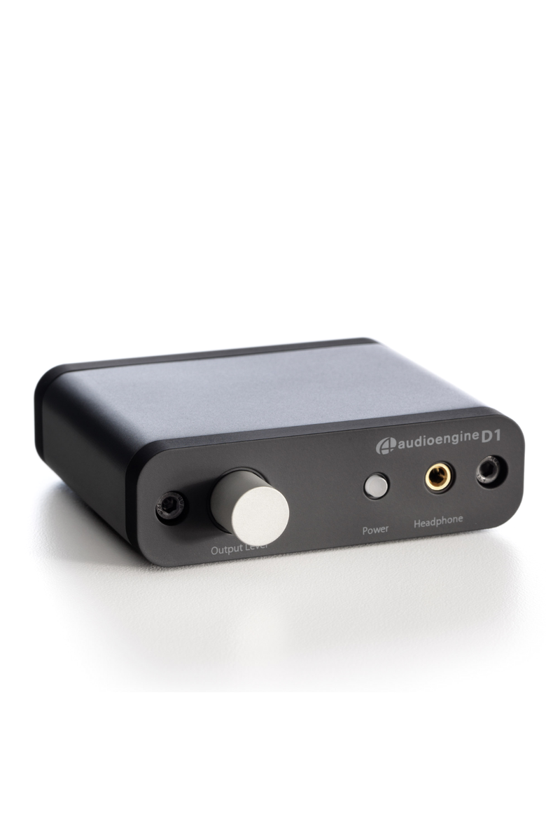 Audioengine D1 32-bit Desktop DAC and Headphone Amp, Preamp, Laptop, Amplifier, Gamers and Musicians, Main, color, Dark Grey