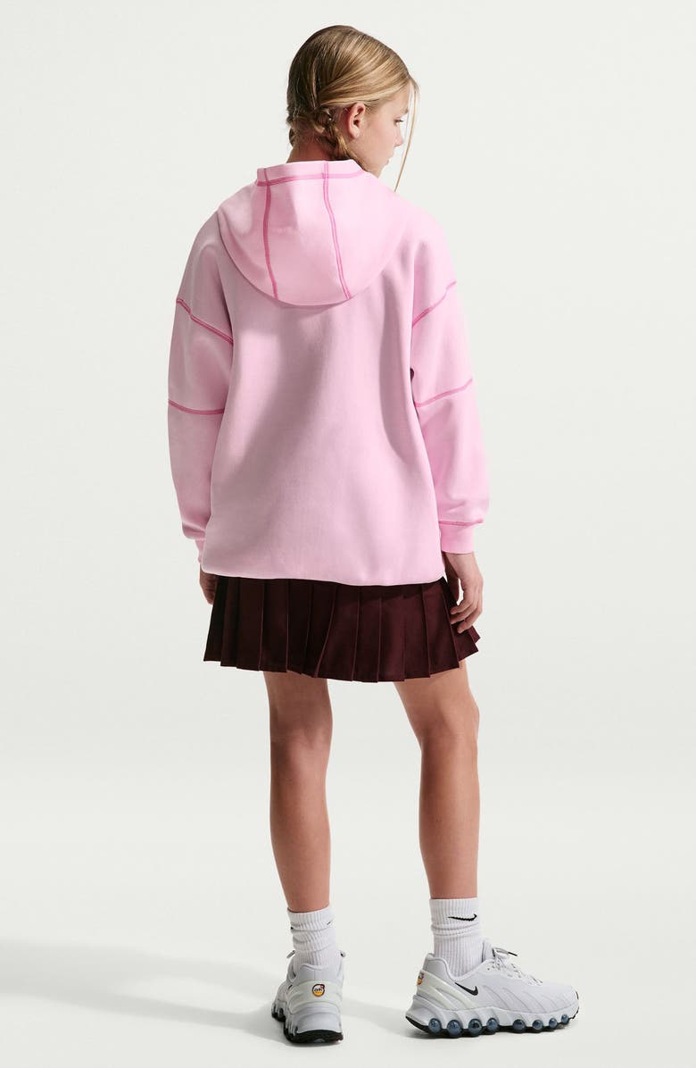 Nike Kids' Club Fleece Hoodie, Alternate, color, Pink Foam