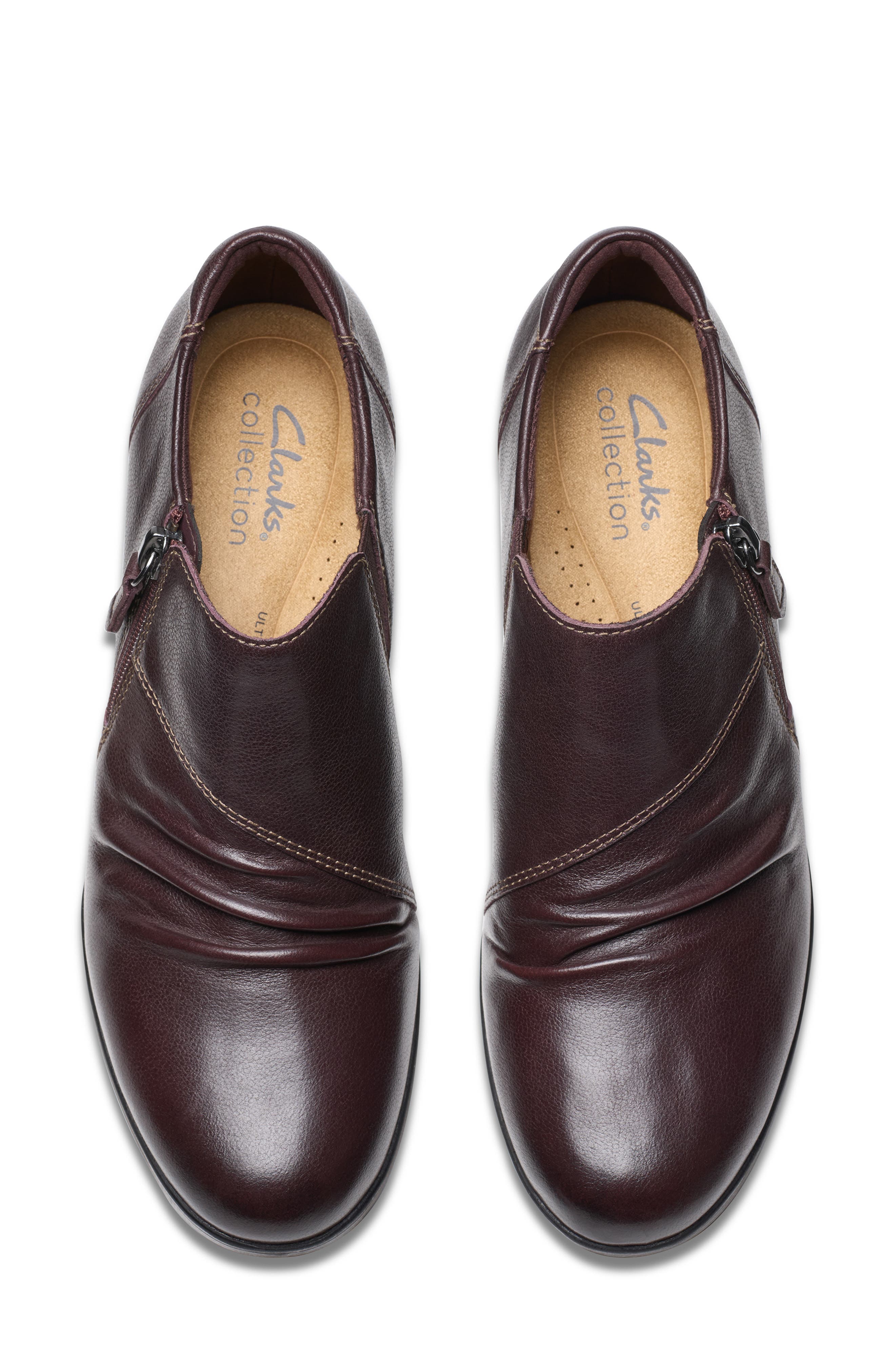 Clarks<sup>®</sup> Emily2 Braley Bootie, Alternate, color, Dark Brown Lea