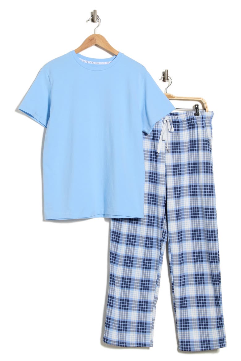 Crewneck T-Shirt & Pajama Pants Set, Alternate, color, DUTCH CANAL/ NANTUCKET BREEZE
