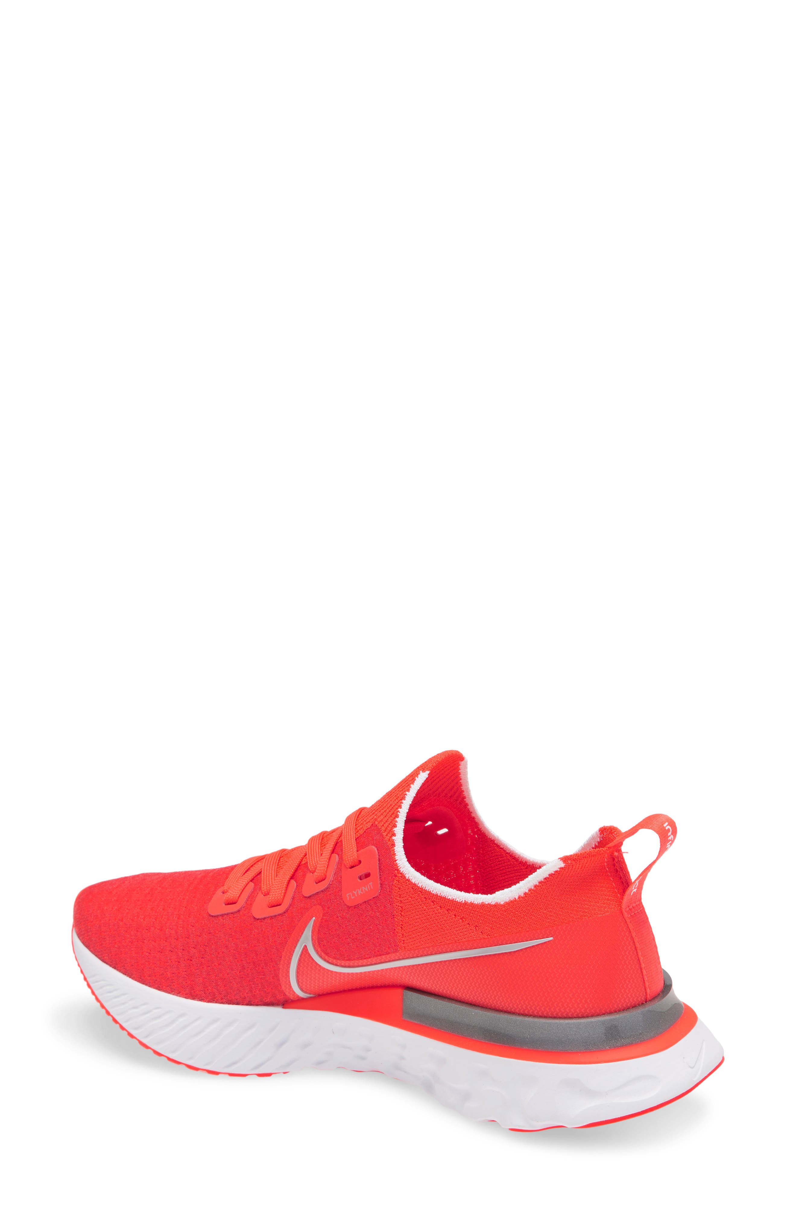 React Infinity Run Flyknit Running Shoe, Alternate, color, CRIMSON/ WHITE/ RED/ SILVER