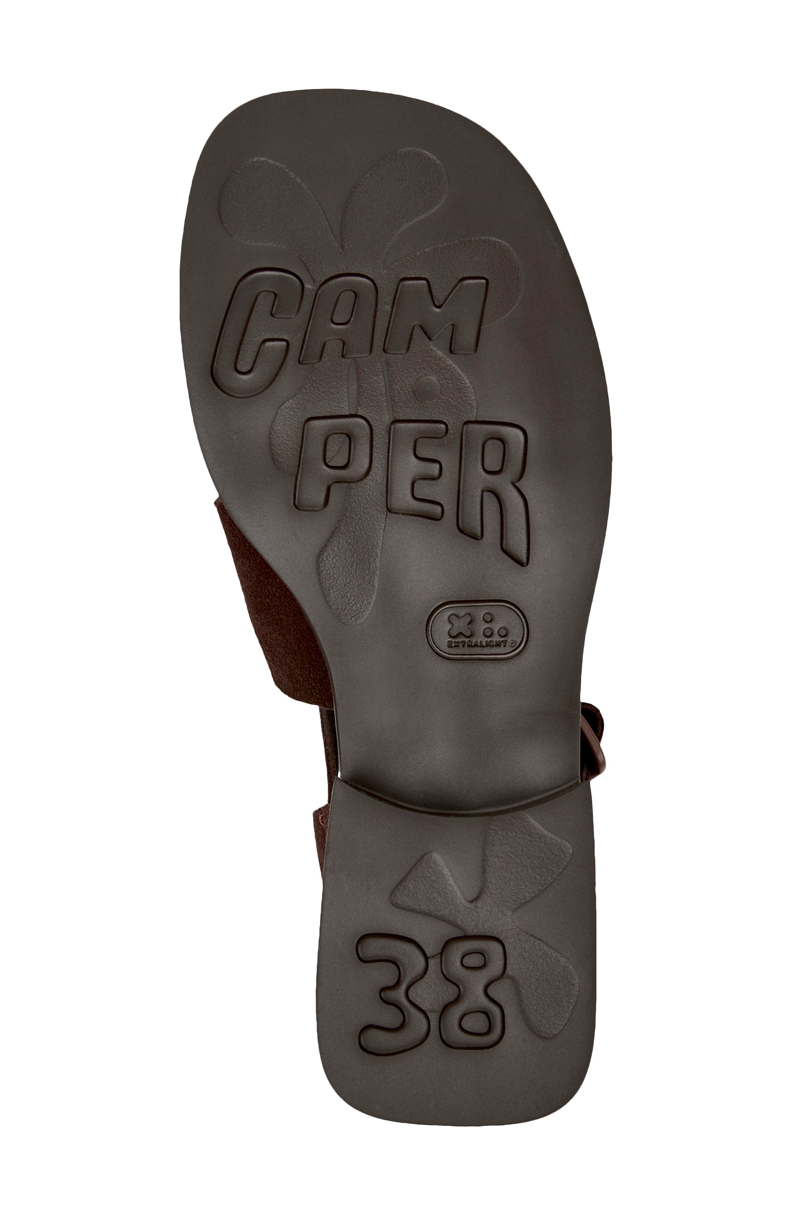 Camper Dana Fisherman Sandal, Alternate, color, Brown