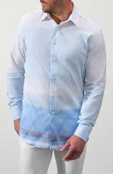 STUDIO GARNET LOS ANGELES Linen & Cotton Blend Button-Up Shirt