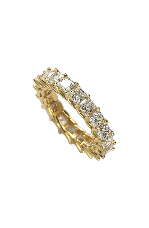 Square Cut CZ Eternity Ring