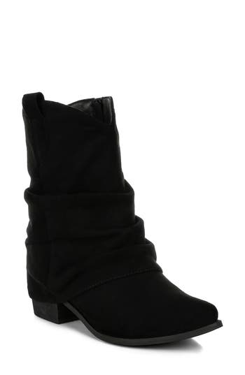Rag & Co Bronco Slouchy Boot In Black