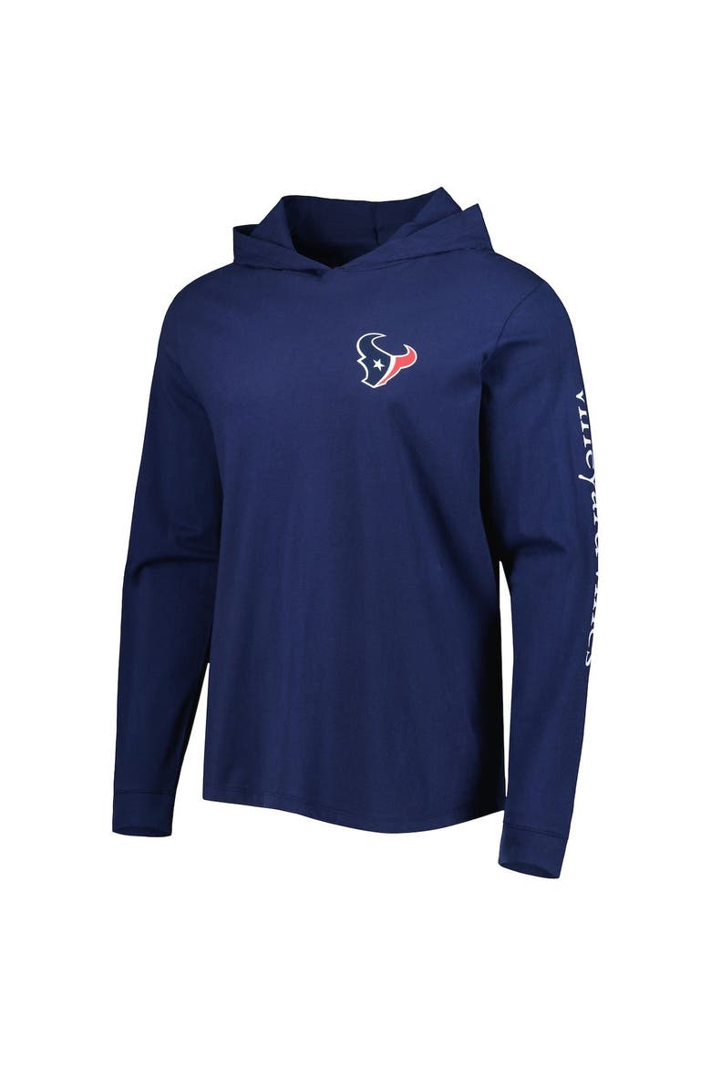 Men's Vineyard Vines Navy Houston Texans Local Long Sleeve Hoodie T-Shirt, Alternate, color, Navy