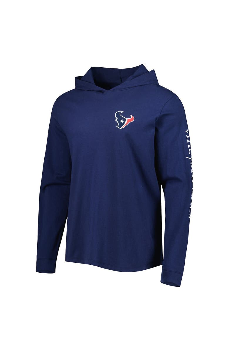 vineyard vines Men's Vineyard Vines Navy Houston Texans Local Long Sleeve Hoodie T-Shirt, Alternate, color, Navy