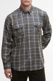 Barbour Saldon Regular Fit Plaid Performance Button-Up Shirt
