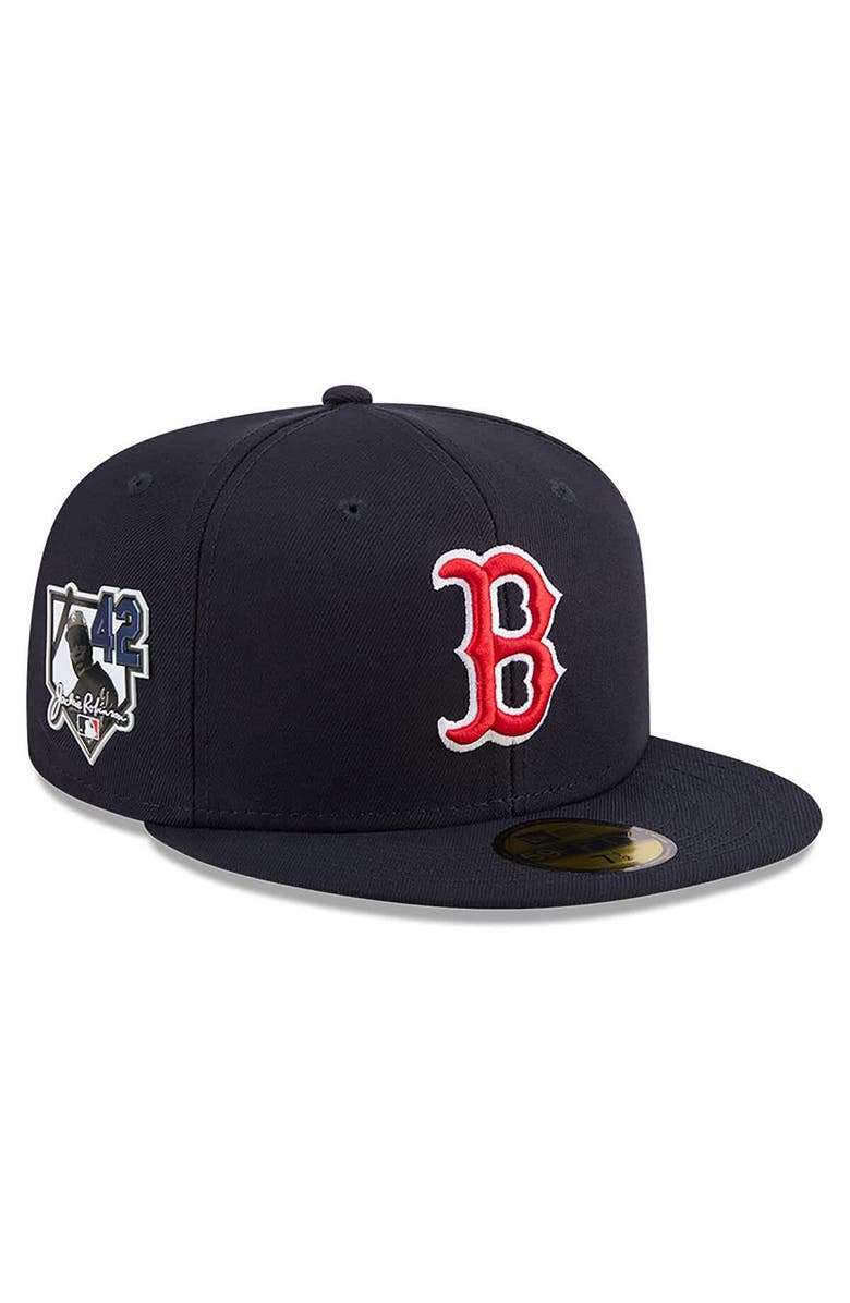 New Era Men's New Era Navy Boston Red Sox 2026 Jackie Robinson Day 59FIFTY Fitted Hat, Main, color, Navy