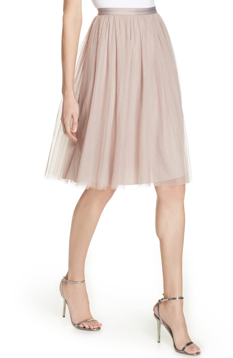 Needle & Thread Dotted Tulle A-Line Skirt, Alternate, color, 