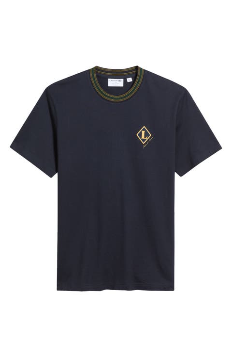 Made in France Badge Accent Cotton T-Shirt
