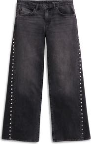 AG Adria Stud Wide Leg Jeans