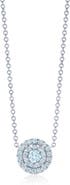 Kwiat Diamond Halo Pendant Necklace