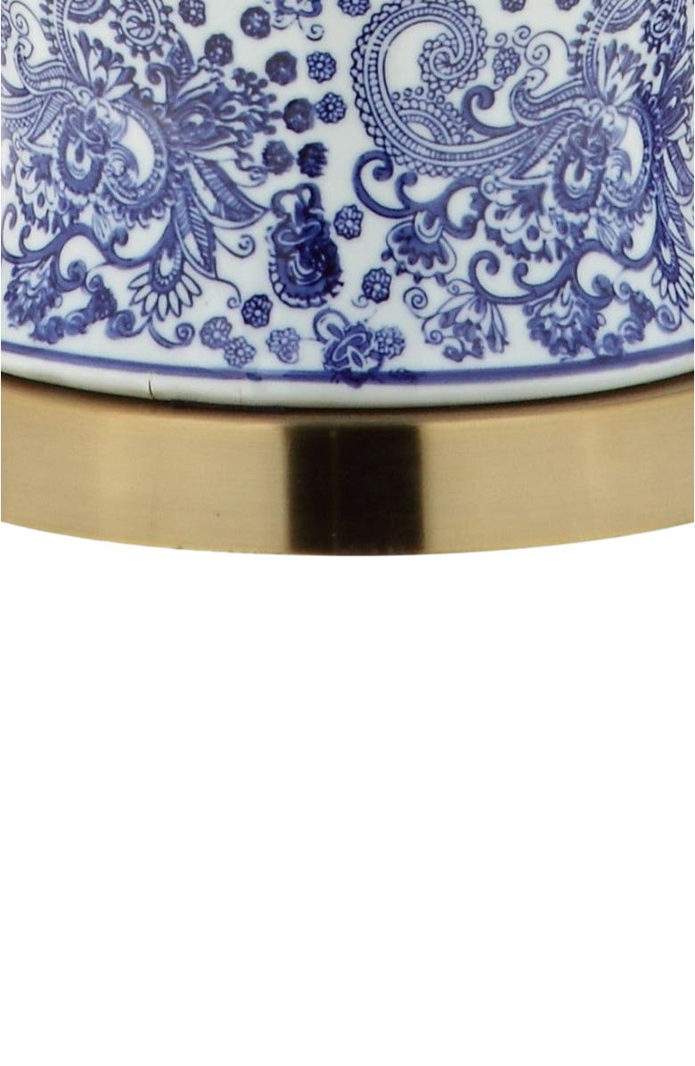 JONATHAN Y Ellis 29.5" Ceramic LED Table Lamp, Blue/White, Alternate, color, Blue/White