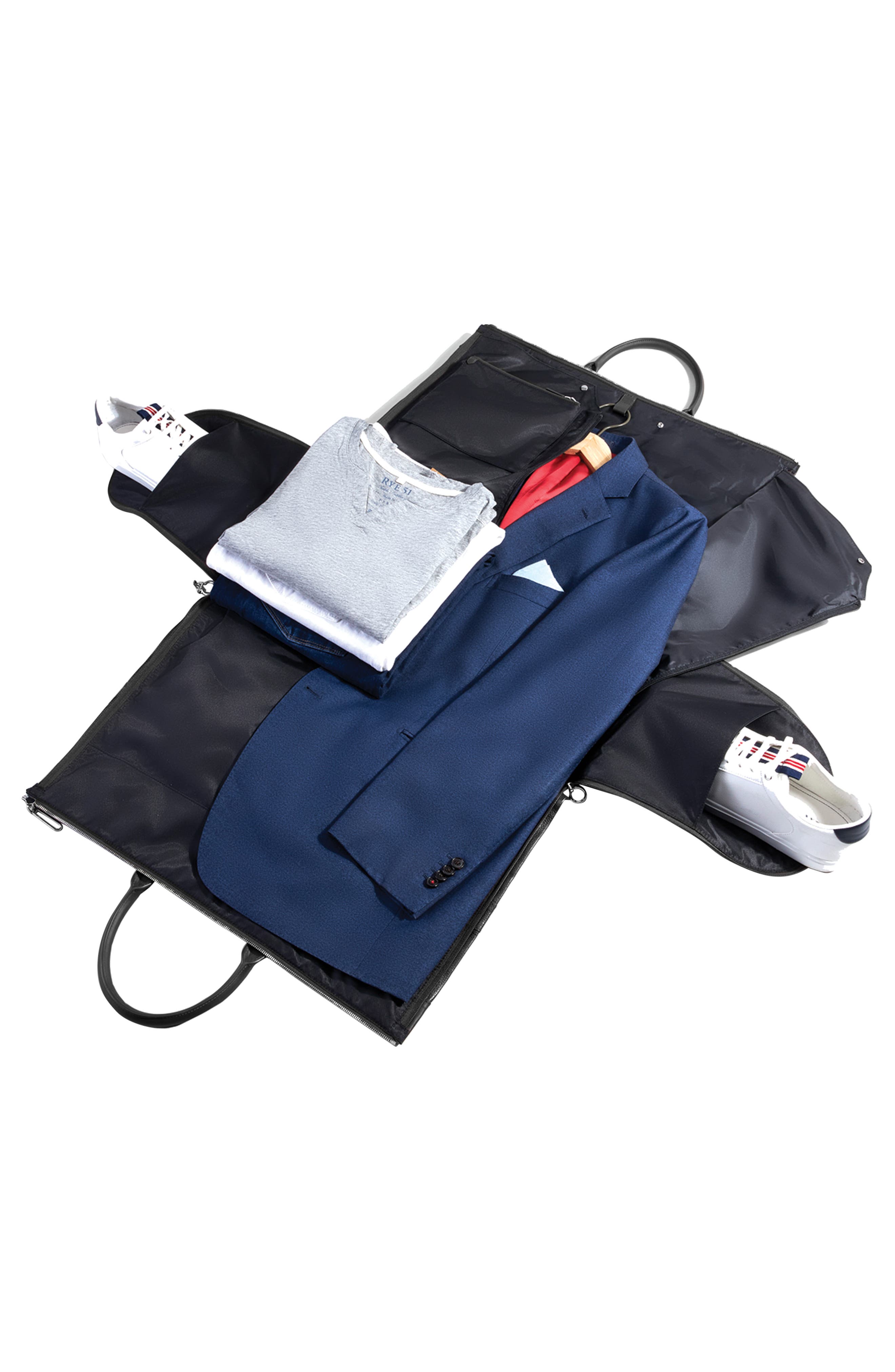 hook + ALBERT Leather Garment Weekend Pro Bag, Alternate, color, 