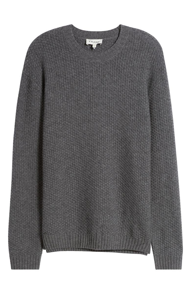 FRAME Textured Wool & Cashmere Sweater, Alternate, color, 