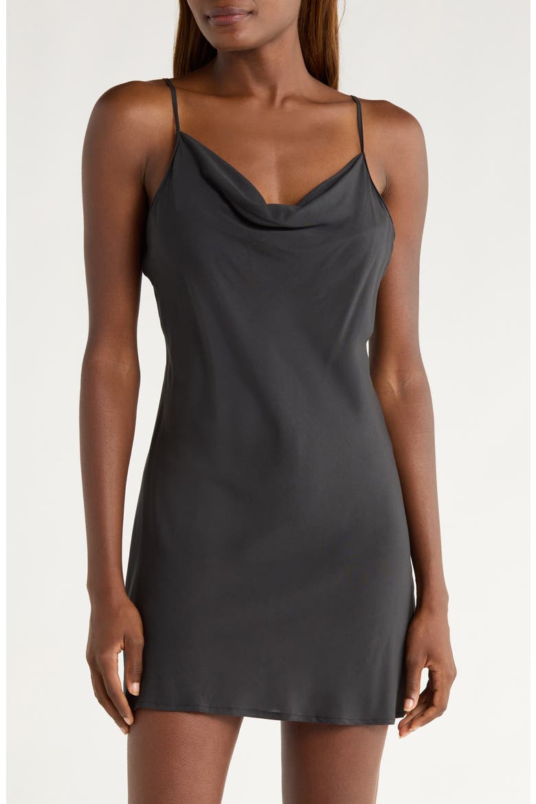 Sleek Chemise, Main, color, BLACK