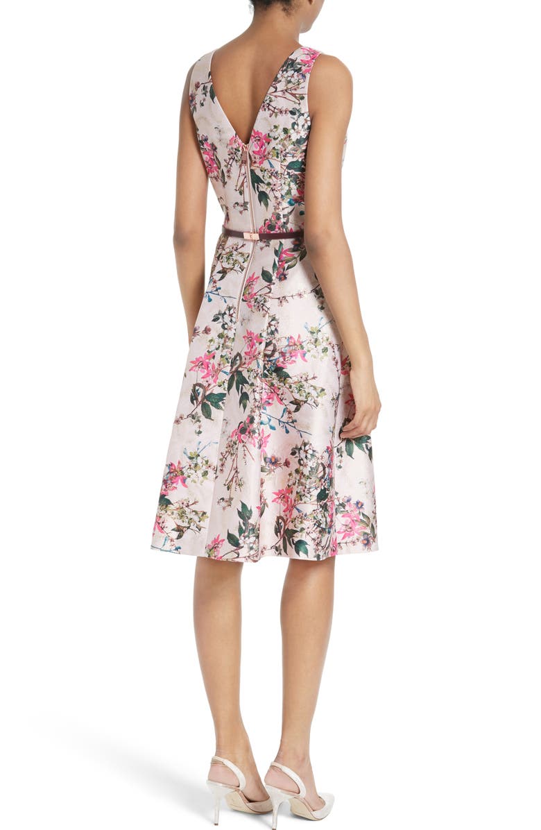 Ted Baker London Clarbel Fit & Flare Dress, Alternate, color, 