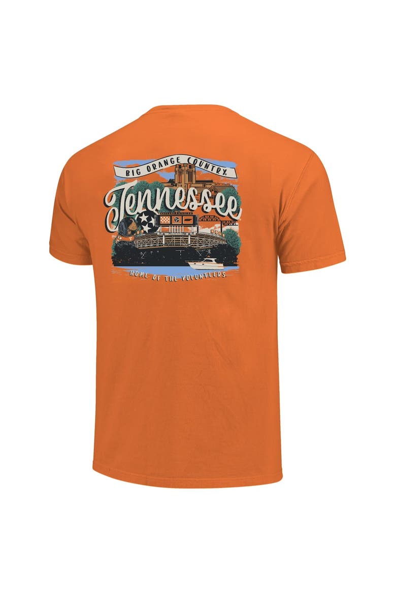 Women's Tennessee Orange Tennessee Volunteers Comfort Colors Campus Scene Drawing Script T-Shirt, Alternate, color, Tennessee Orange