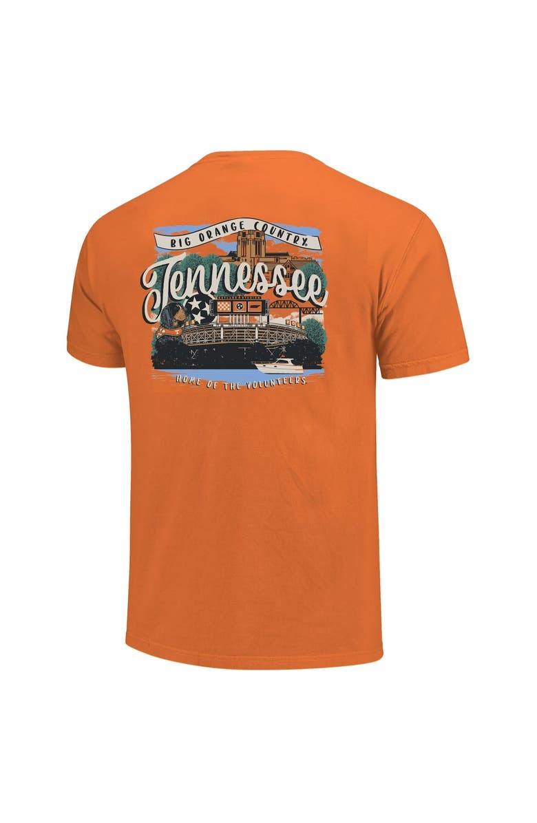IMAGE ONE Women
s Tennessee Orange Tennessee Volunteers Comfort Colors Campus Scene Drawing Script T-Shirt, Alternate, color, 