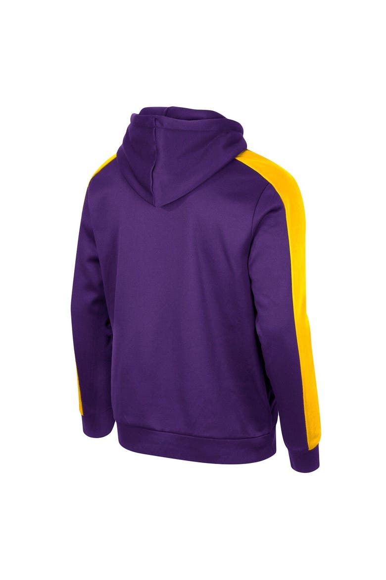 Men's Colosseum  Purple LSU Tigers Reese Full-Zip Hoodie, Alternate, color, Purple
