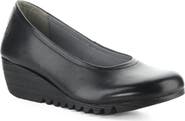 Fly London Opan Leather Wedge Pump