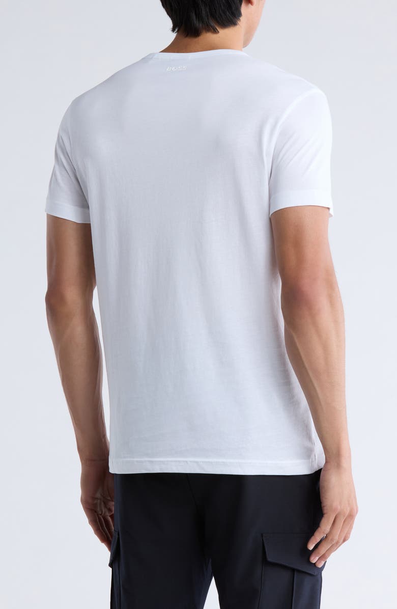 BOSS Teebo Cotton T-Shirt, Alternate, color, White