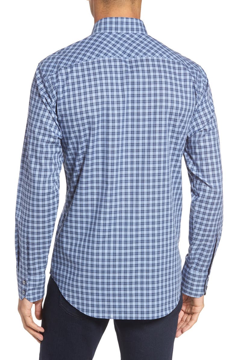 Zachary Prell Gusta Trim Fit Plaid Sport Shirt, Alternate, color, 