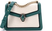 Pre-Owned Bvlgari Serpenti Forever Top Handle Bag Quilted Leather Small