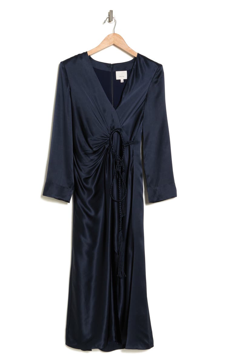 Cinq à Sept Serena Long Sleeve Silk Dress, Alternate, color,